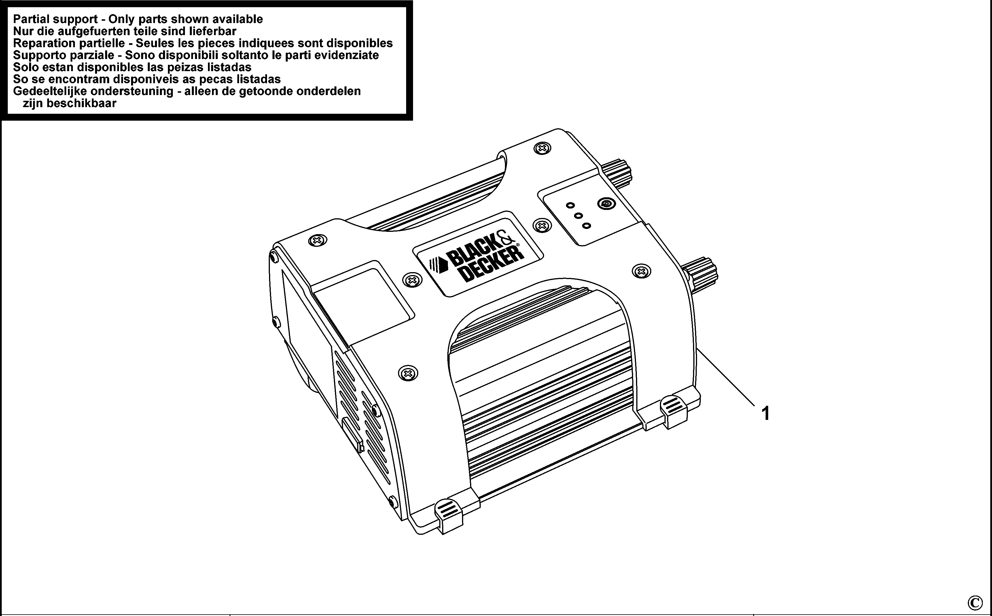 INVERTOR DE PUTERE BLACK+DECKER BDPC400 Type 1
