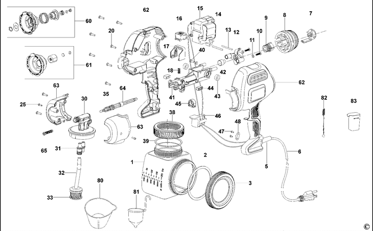 BDPS200  SPRAY GUN  Type 1