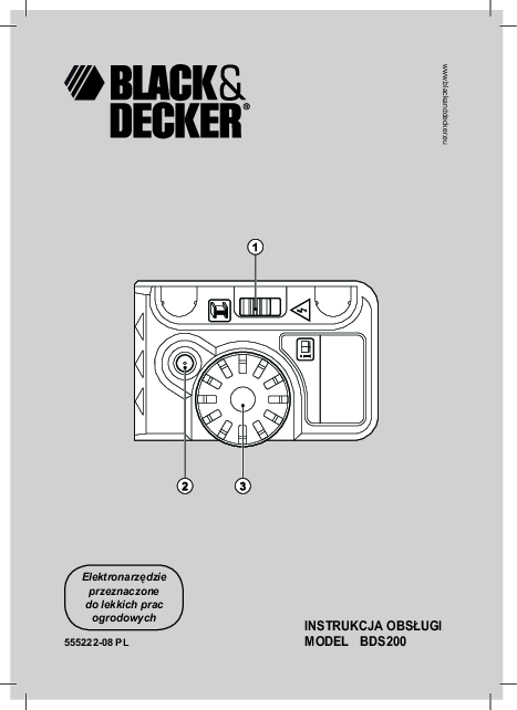 SENZOR BLACK+DECKER BDS200 Type 1 - 3