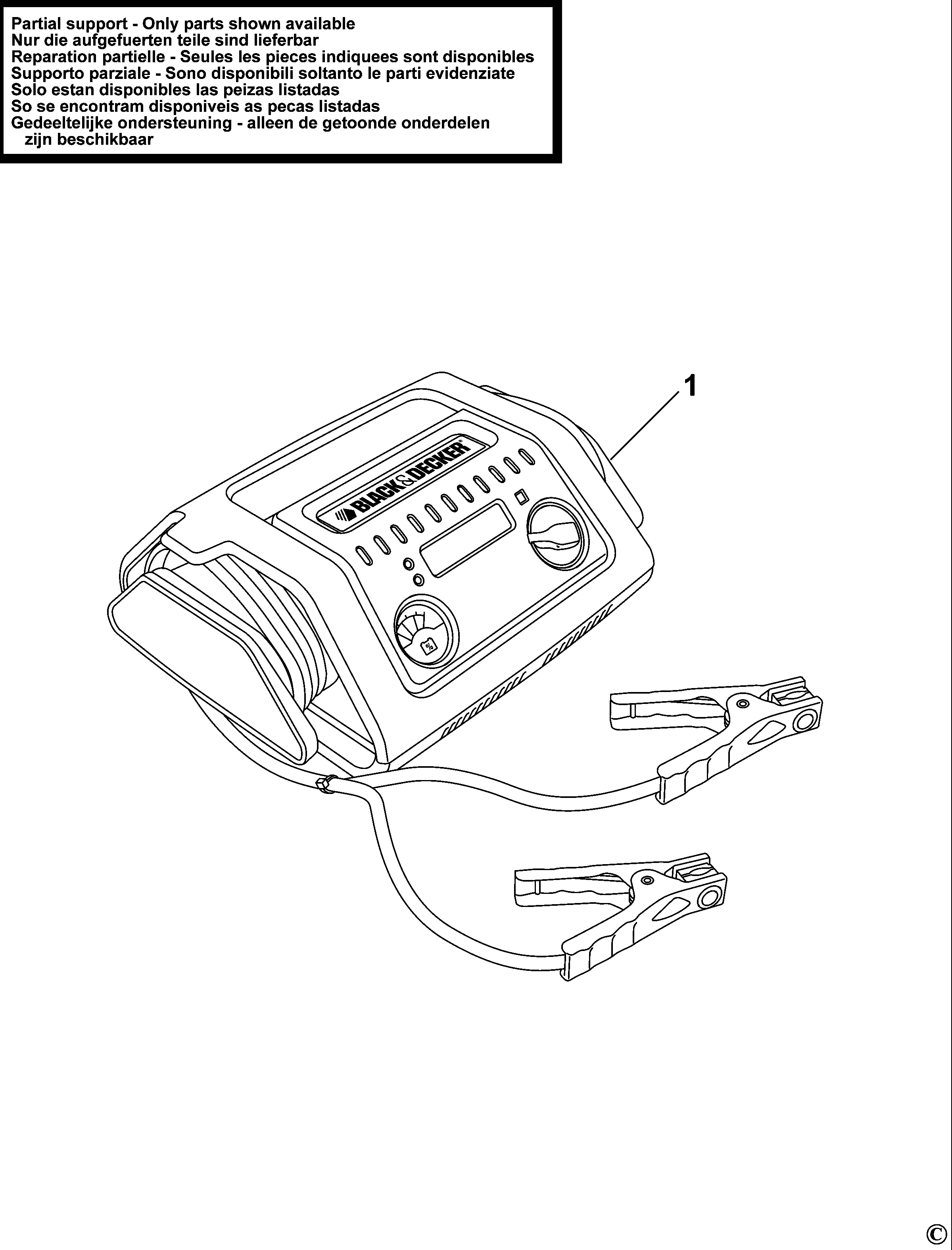 INCARCATOR DE BATERIE BLACK+DECKER BDSBC25A Type 1