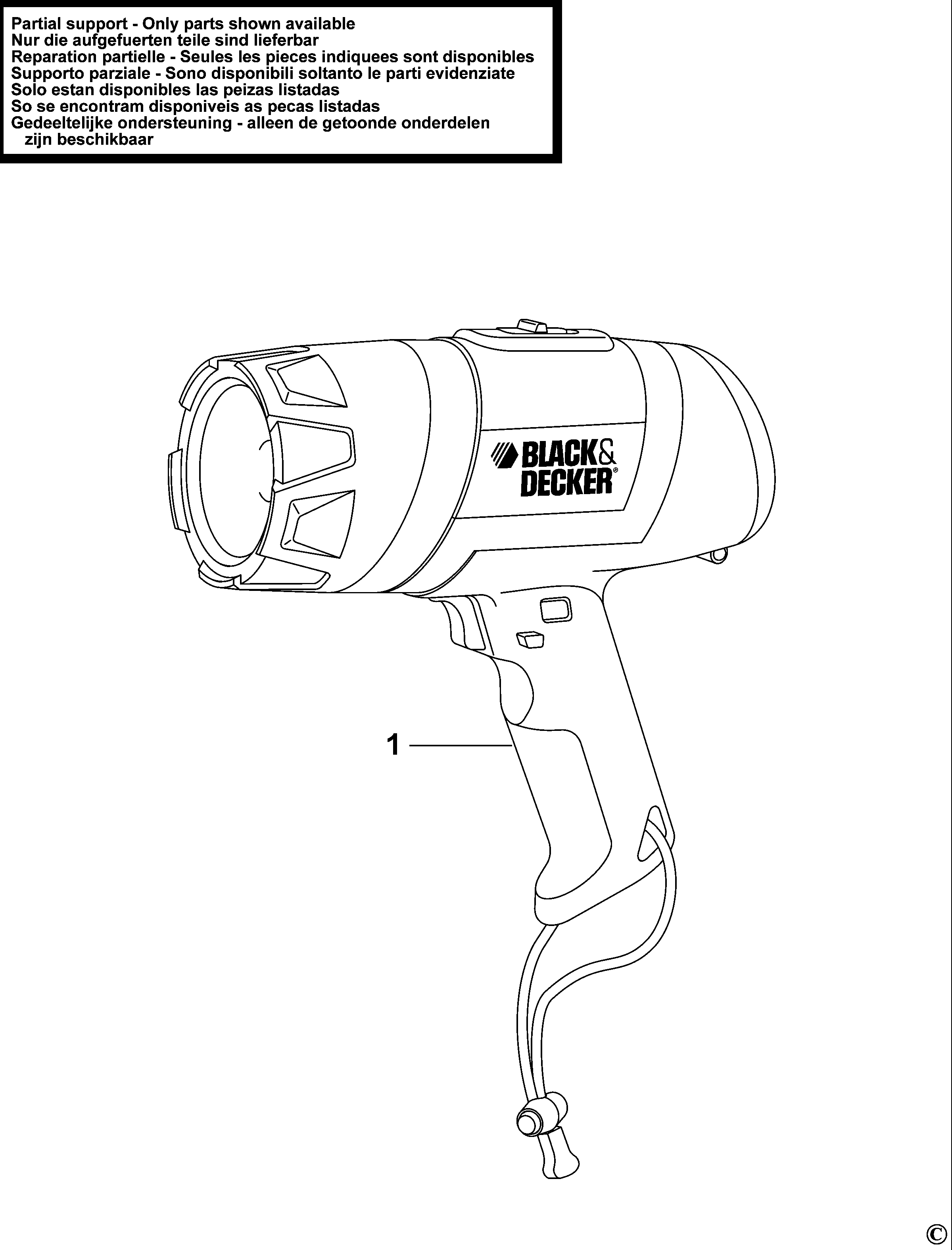 LANTERNA BLACK+DECKER BDSL401A Type 1