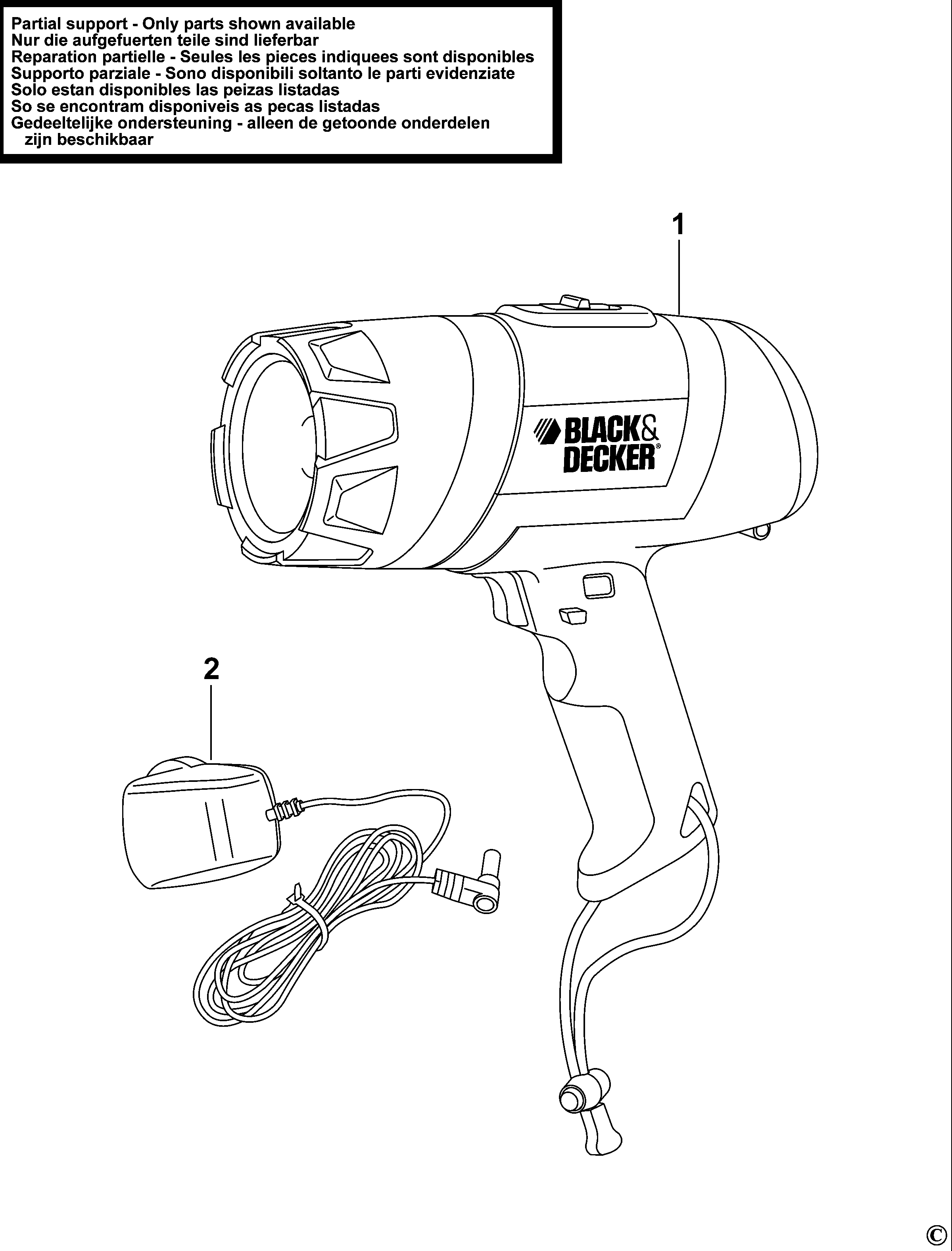 LANTERNA BLACK+DECKER BDSL411 Type 1
