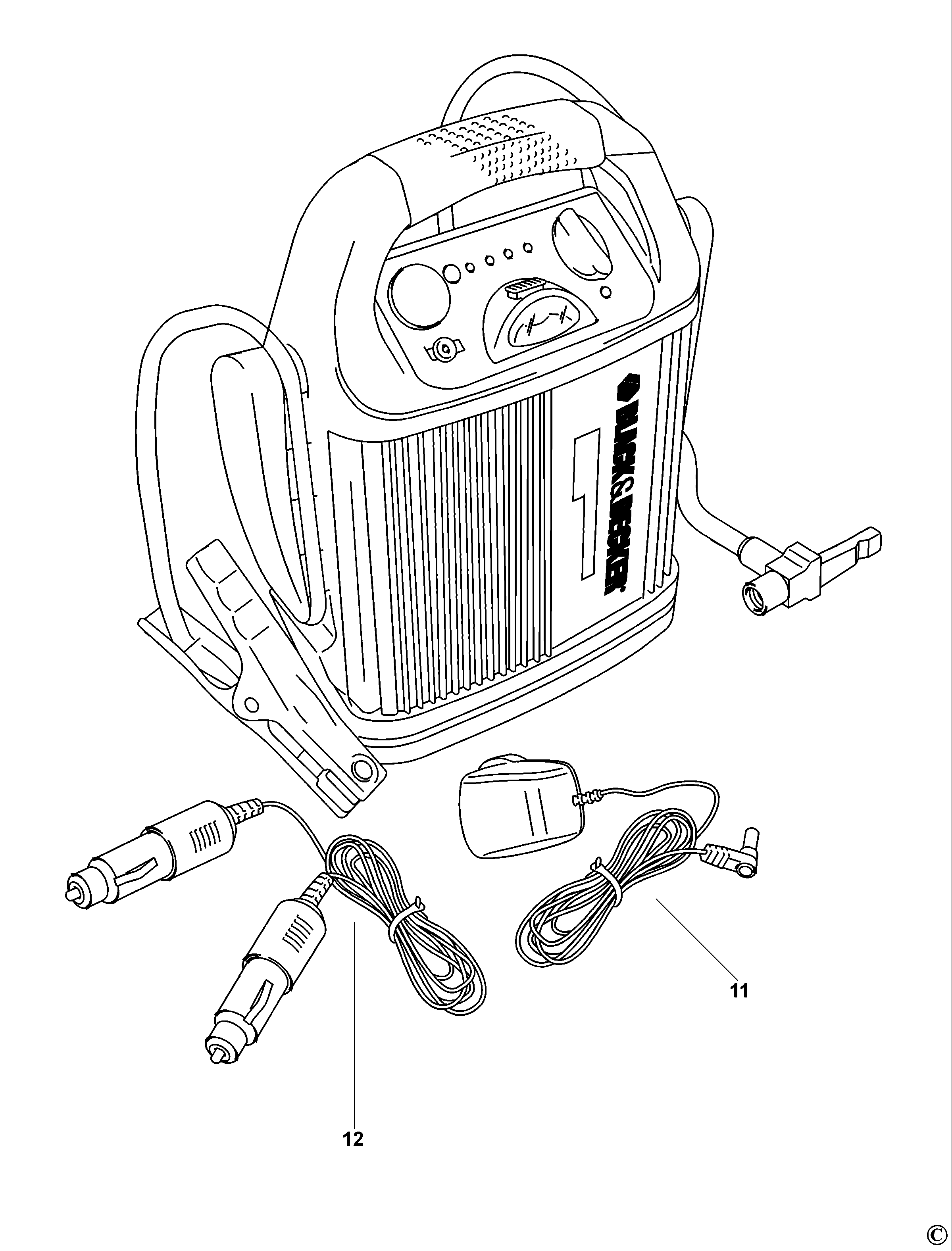 REDERESOR  DE PORNIRE AUTO BLACK+DECKER BDV012I Type 1