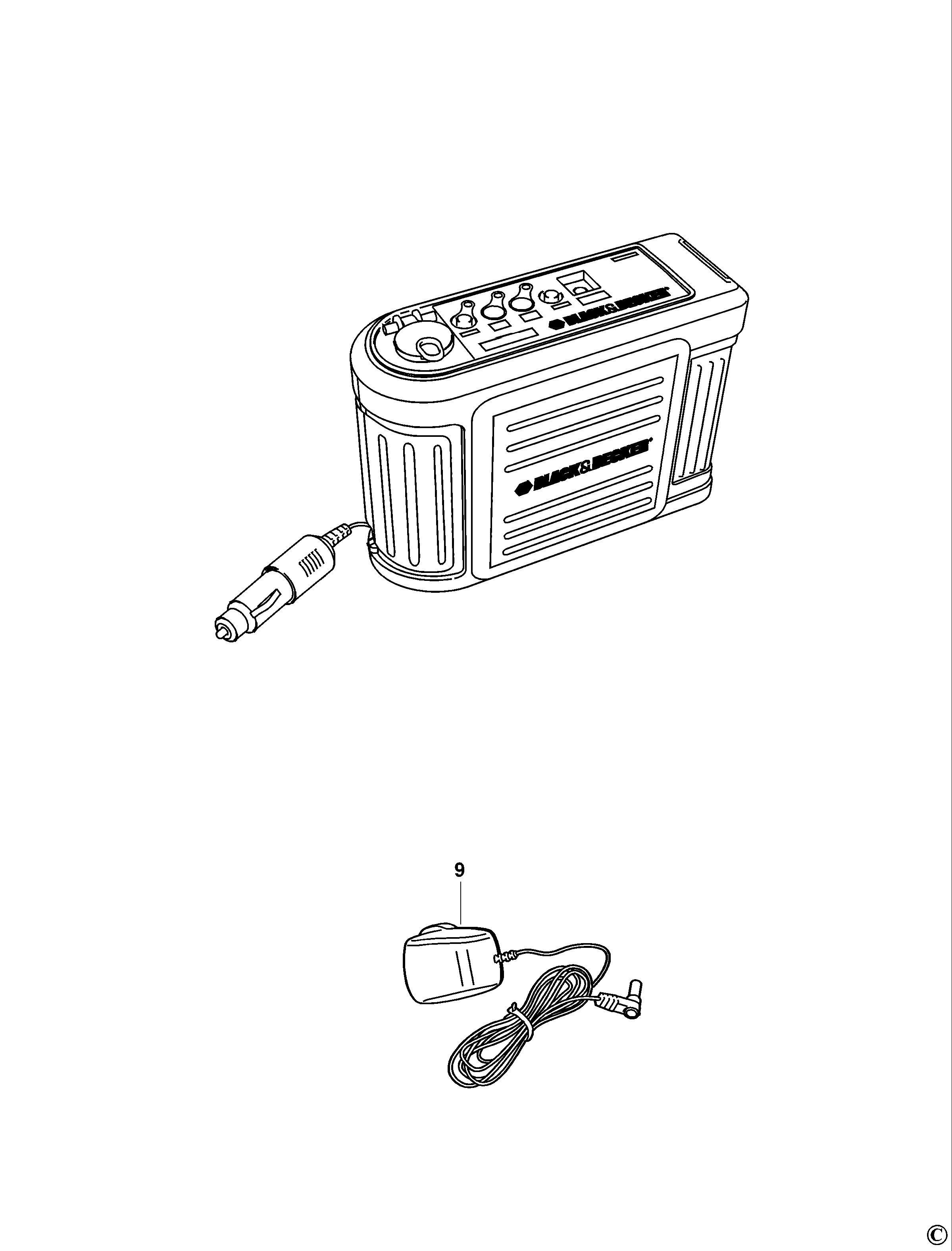 BOOSTER DE BATERIE BLACK+DECKER BDV030 Type 1