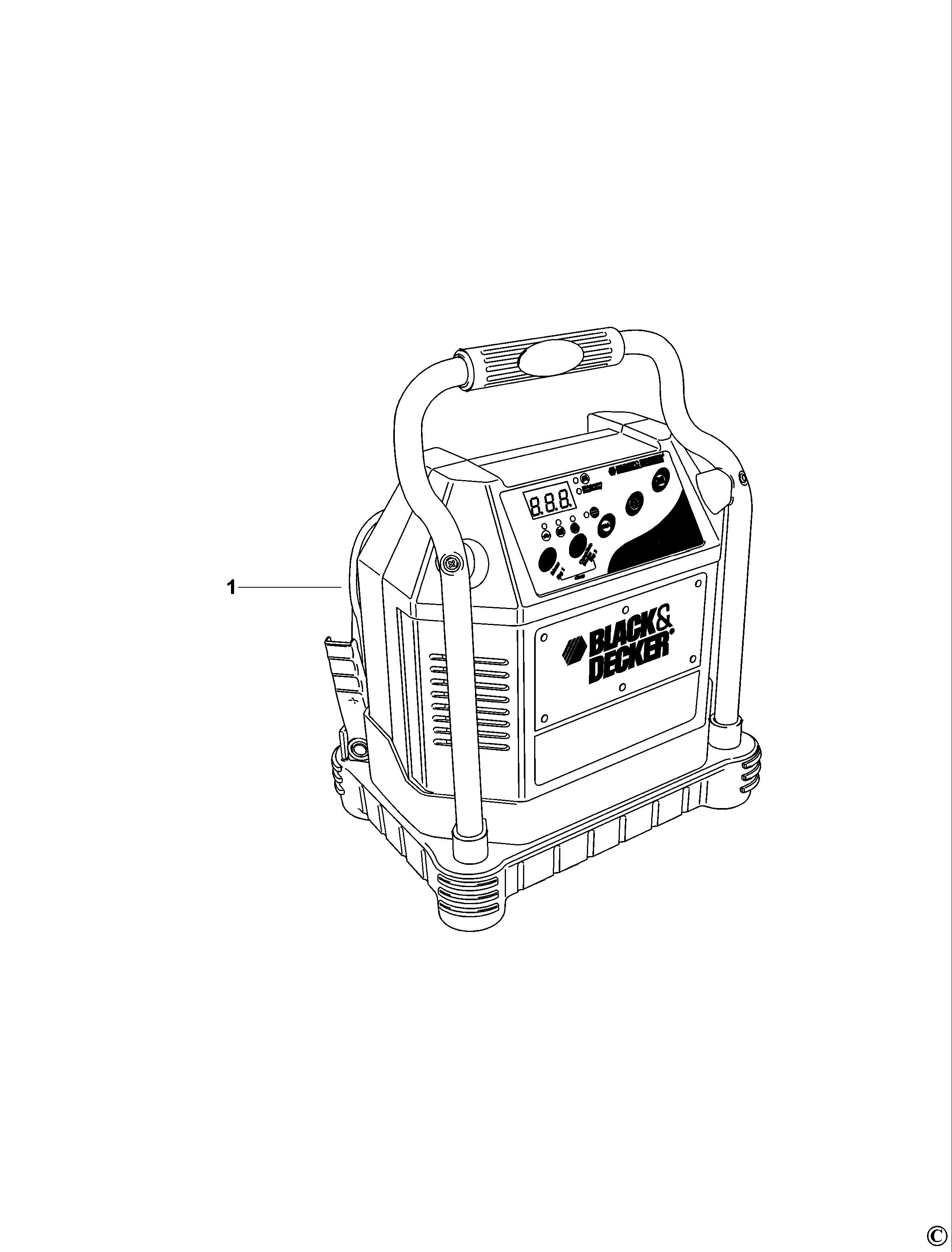 INCARCATOR DE BATERIE BLACK+DECKER BDV1085 Type 1
