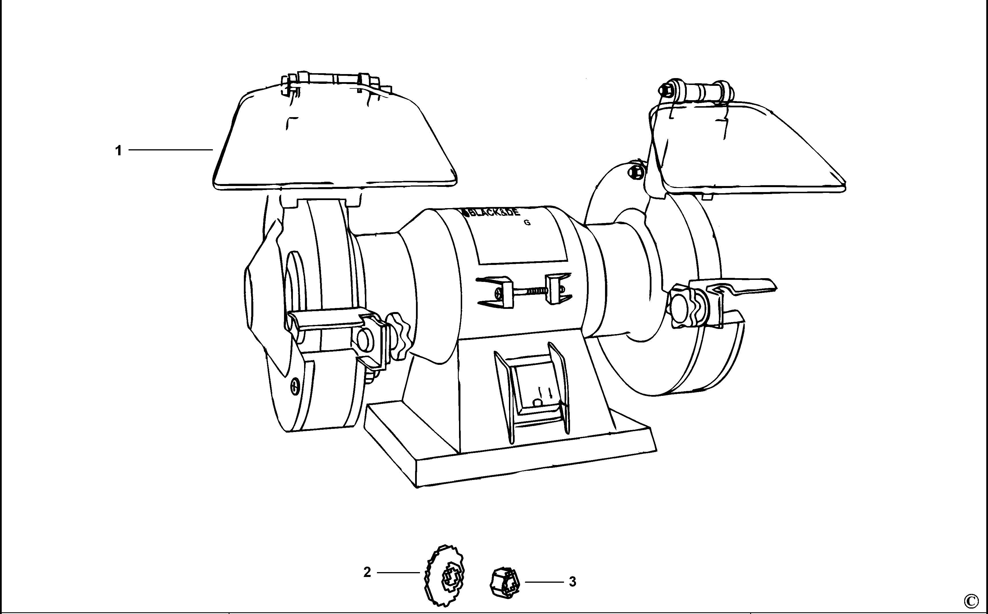 POLIZOR DE BANC BLACK+DECKER BG6150 Type 1