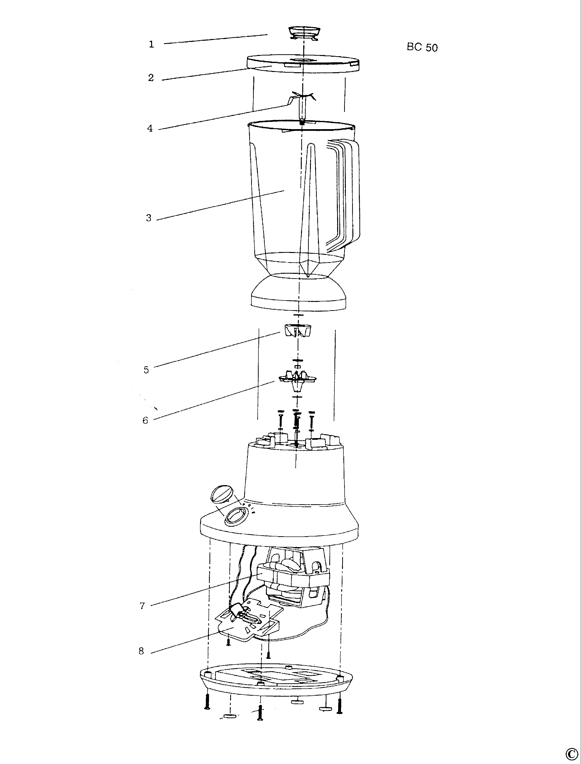 BLENDER BLACK+DECKER BL50 Type 1