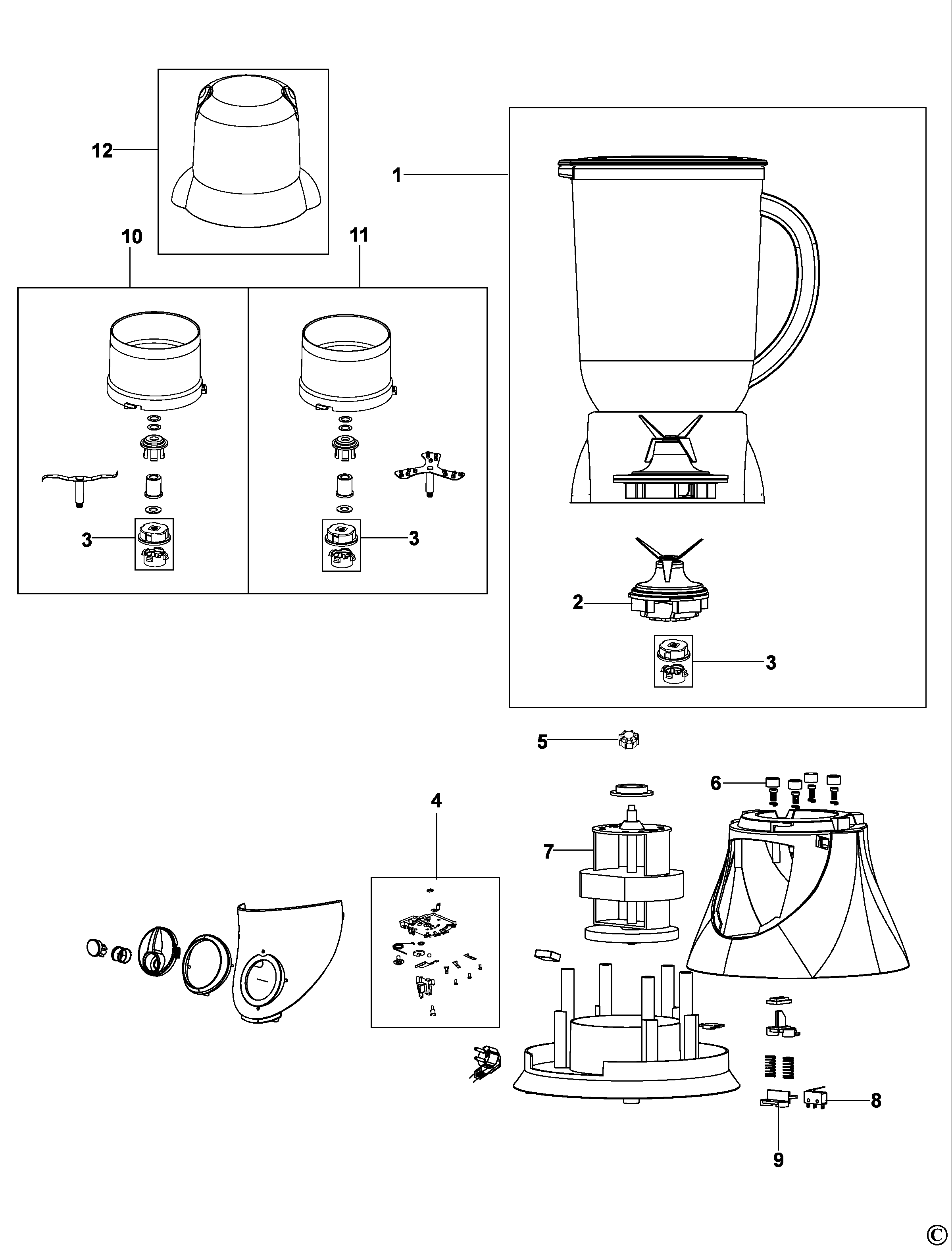BLENDER BLACK+DECKER BX380G Type 1