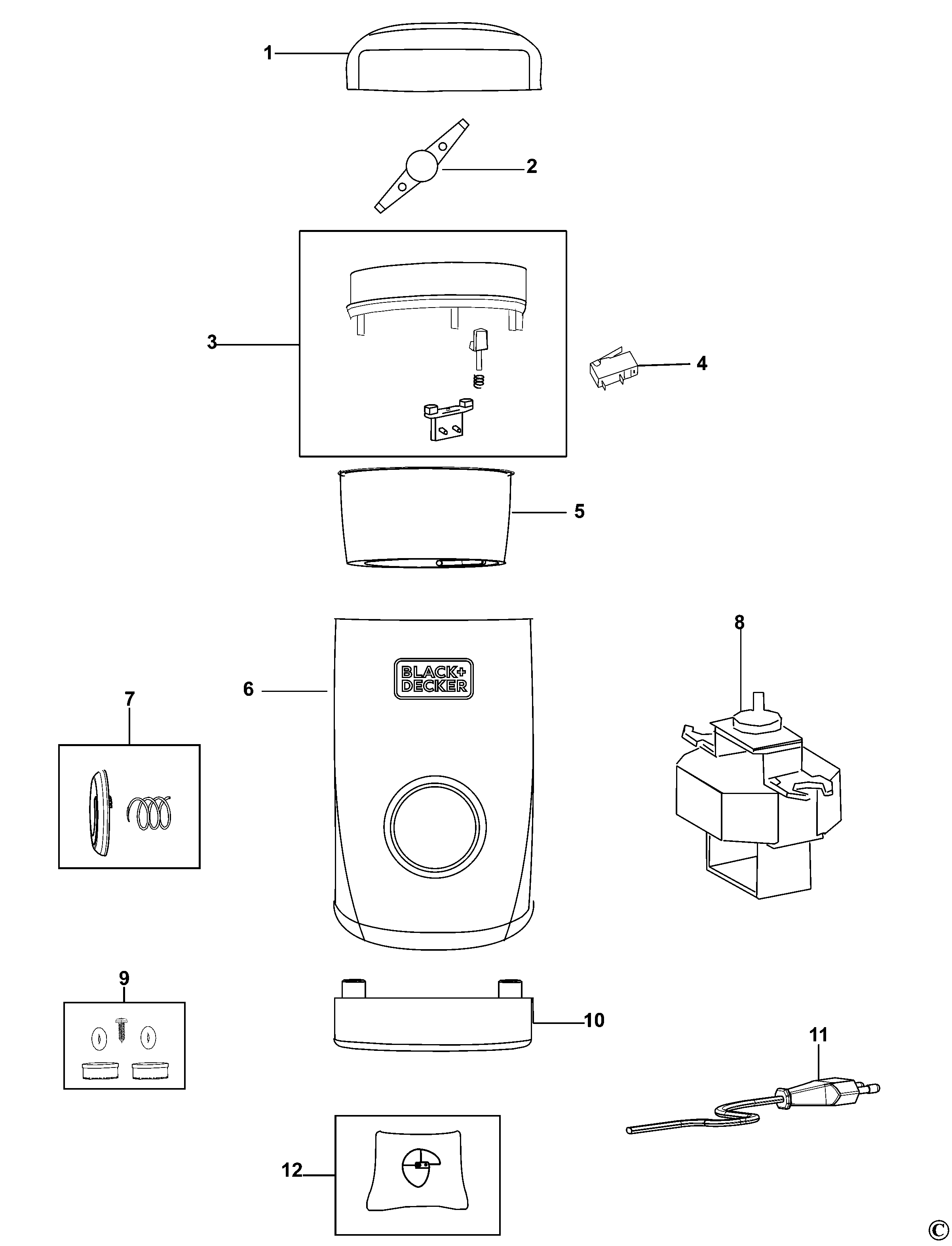 CAFETIERA BLACK+DECKER BXCG150E Type 1