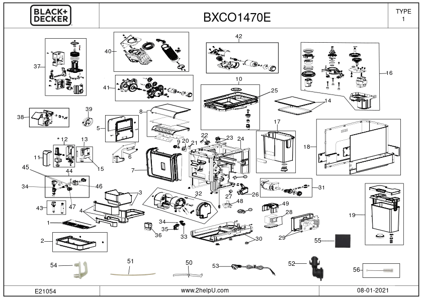 CAFETIERA BLACK+DECKER BXCO1470E Type 1