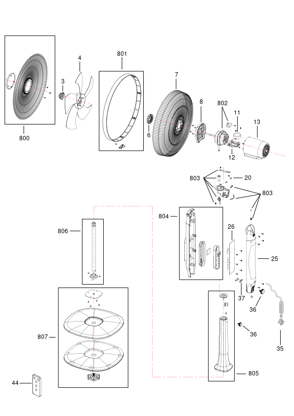 VENTILATOR - PIEDESTAL BLACK+DECKER BXEFP50E Type 1