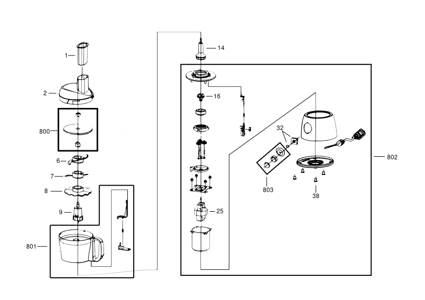 PROCESATOR DE ALIMENTE BLACK+DECKER BXFPA600E Type 1