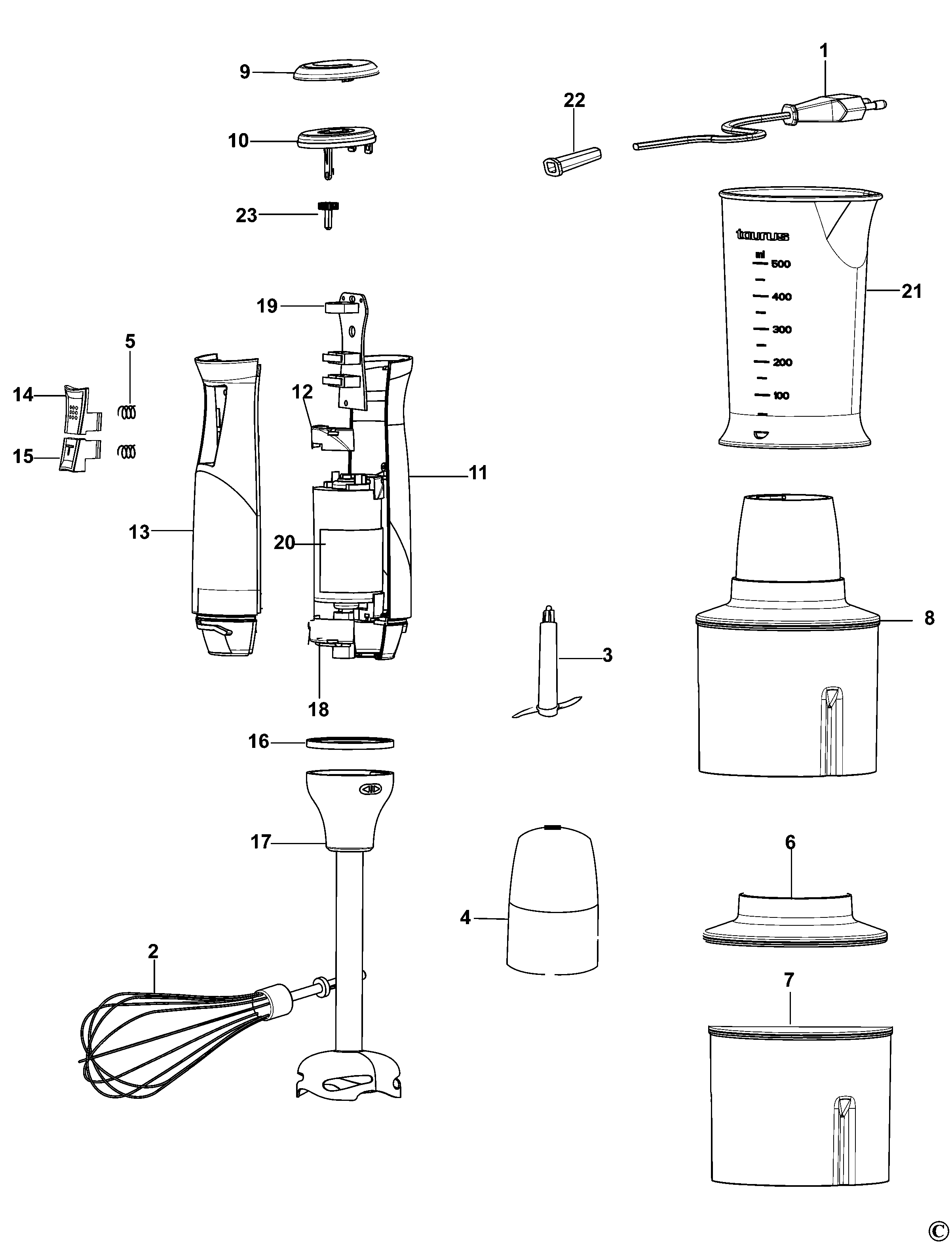 BLENDER BLACK+DECKER BXHBA600E Type 1