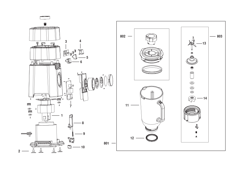 BLENDER BLACK+DECKER BXJB1201E Type 1