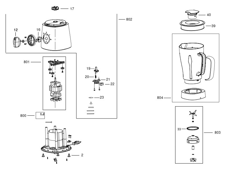 BLENDER BLACK+DECKER BXJB501E Type 1