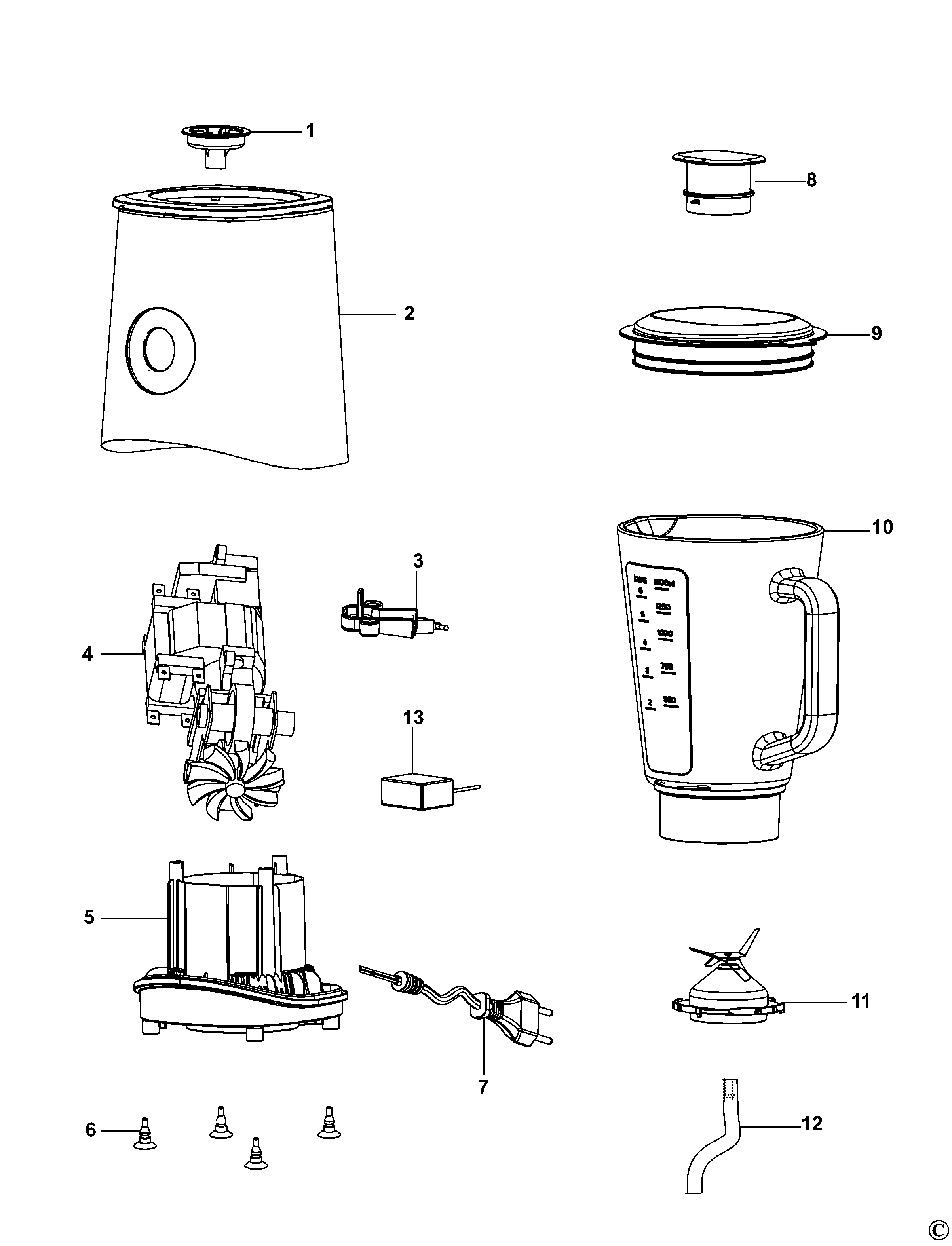 BLENDER BLACK+DECKER BXJB800E Type 1