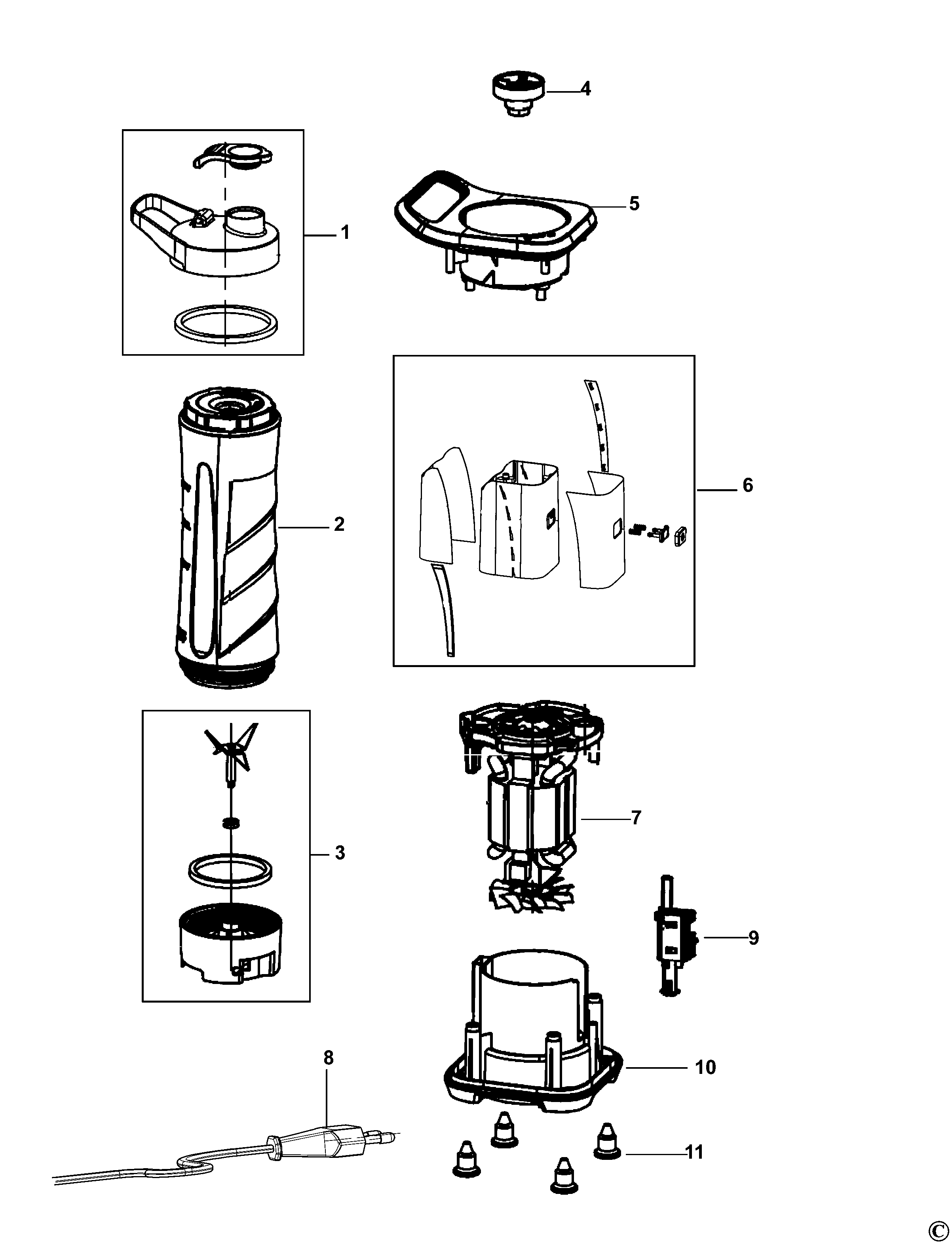 BLENDER BLACK+DECKER BXJBA350E Type 1