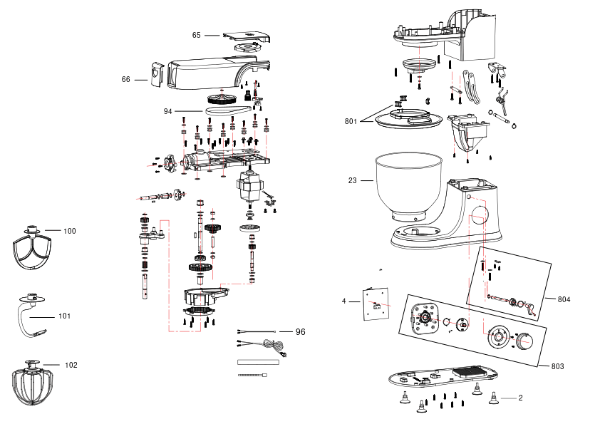 MIXER BLACK+DECKER BXKM1001E Type 1