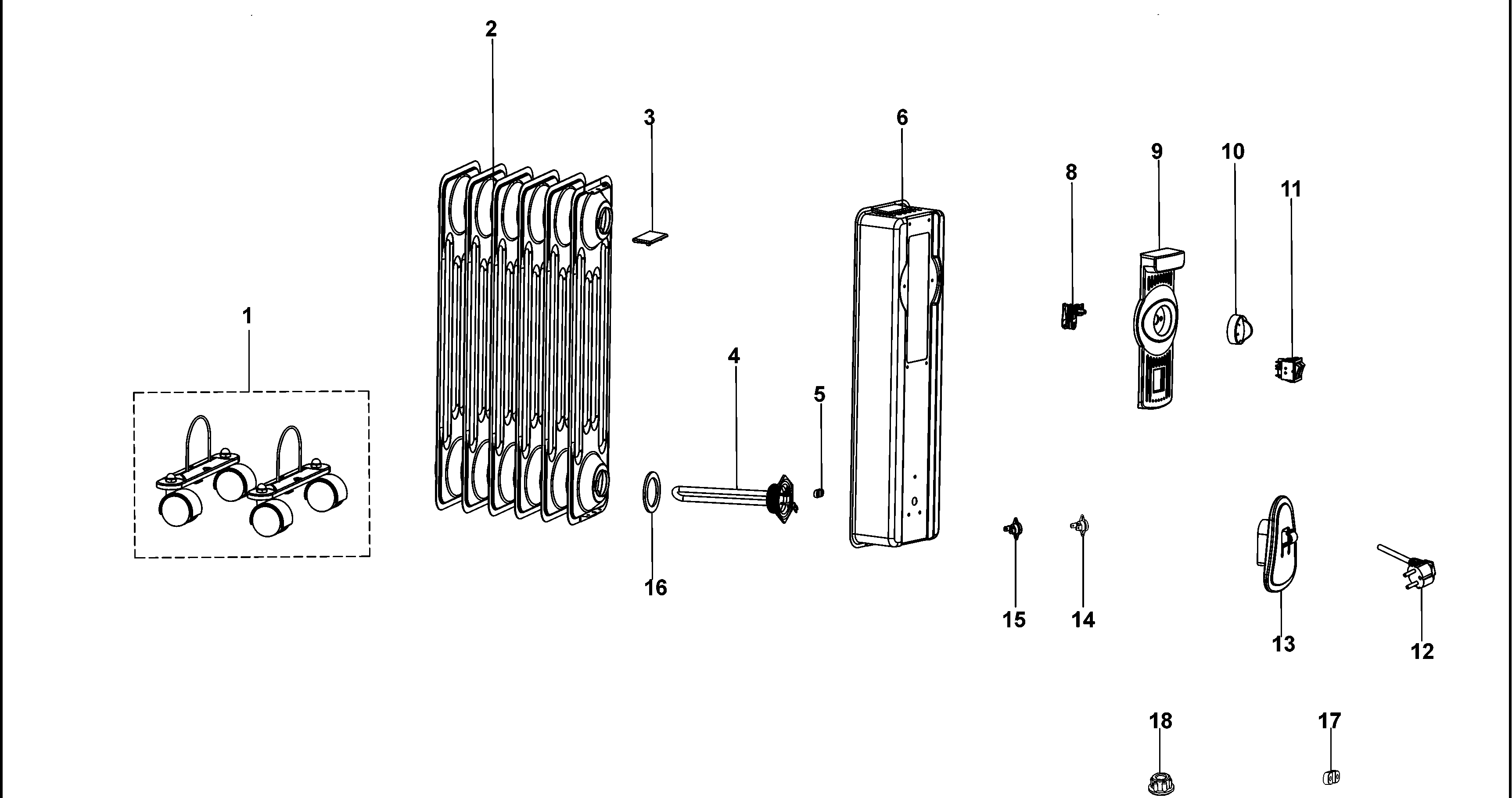 RADIATOR DE ULEI BLACK+DECKER BXRA2000E Type 1