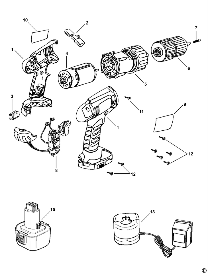CD12C  CORDLESS DRILL  Type 4