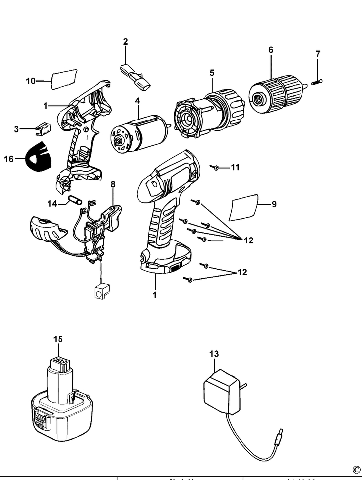 CD14C   CORDLESS DRILL  Type 3