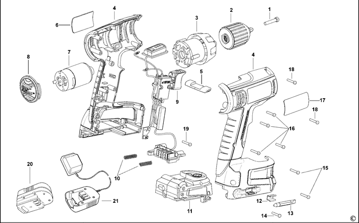 CL14K   CORDLESS DRILL  Type 1