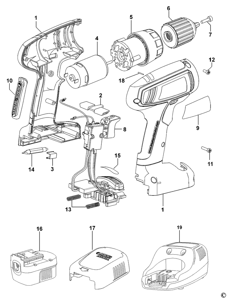 CP141KB  CORDLESS DRILL  Type 1