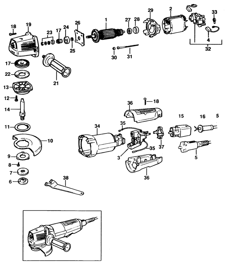 CP550   ANGLE GRINDER  Type 1