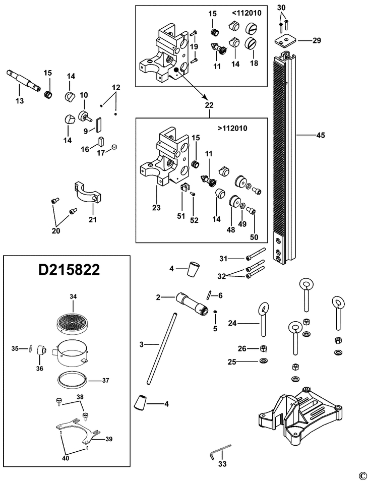 D215821  DRILL STAND  Type 1