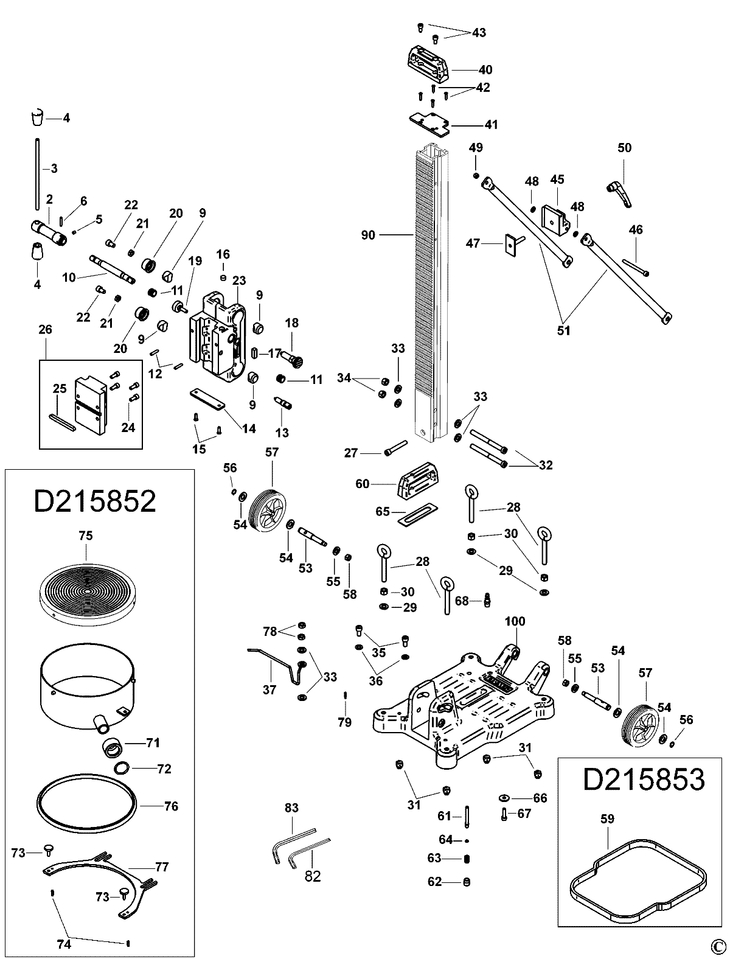D215851   DRILL STAND  Type 1