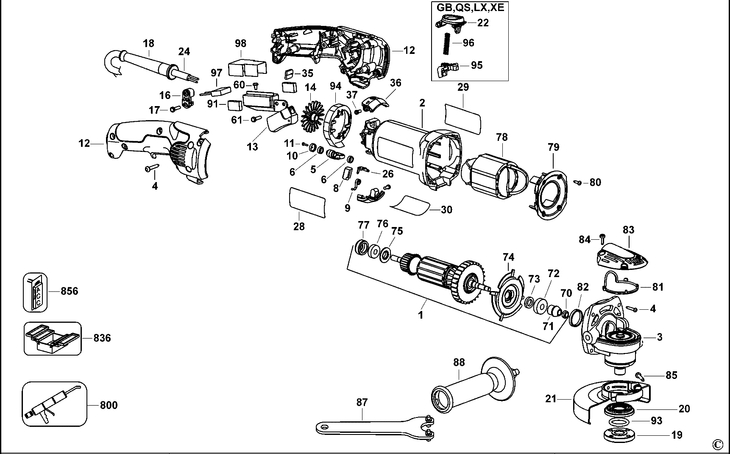D28065  ANGLE GRINDER  Type 1