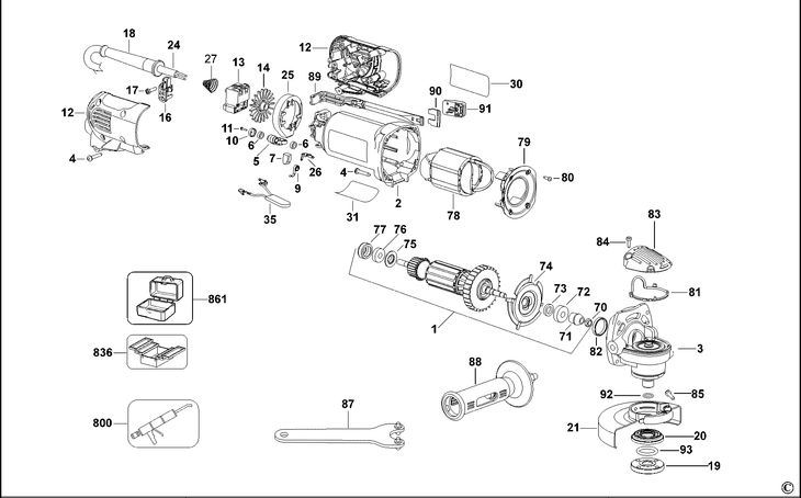 D28113  SMALL ANGLE GRINDER  Type 2