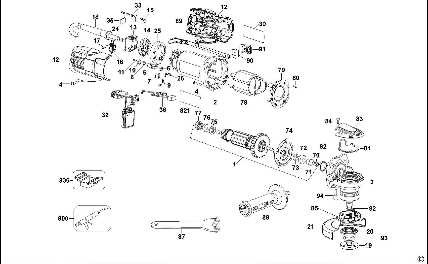 D28137  SMALL ANGLE GRINDER  Type 2