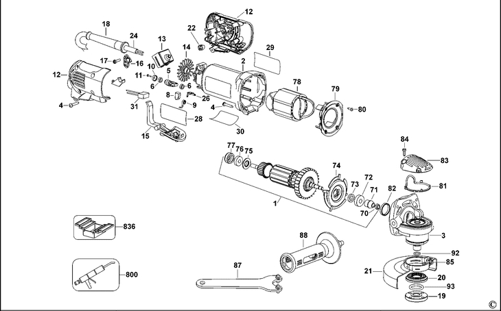 D28142  SMALL ANGLE GRINDER  Type 1