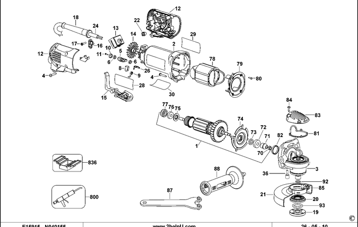 D28143  SMALL ANGLE GRINDER  Type 2