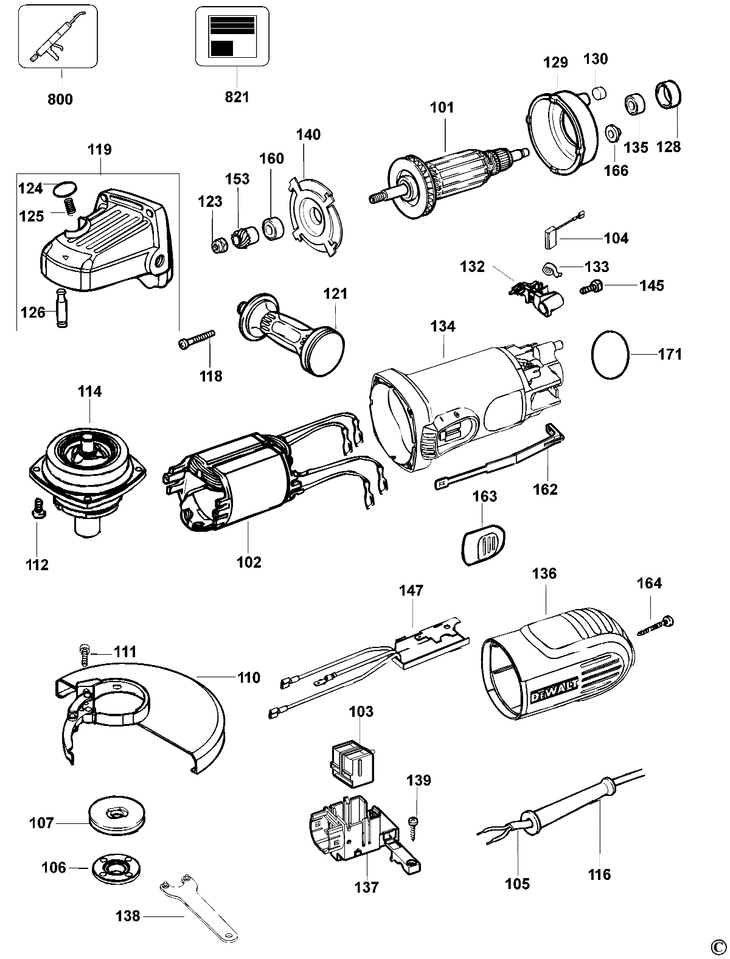 D28152  SMALL ANGLE GRINDER  Type 1