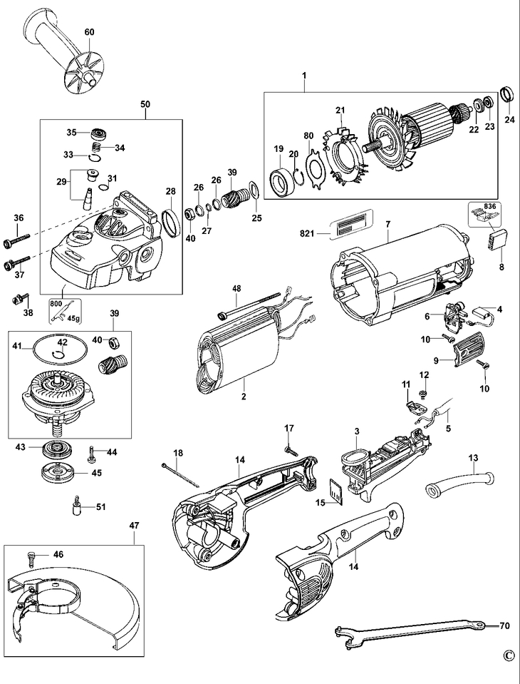 D28411-LX   ANGLE GRINDER  Type 4