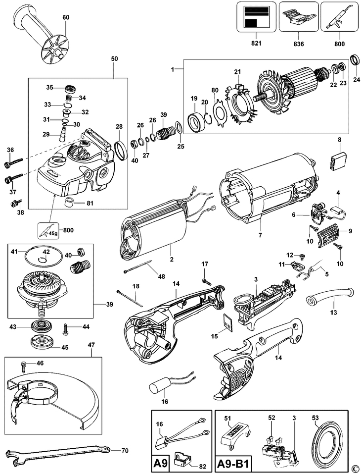 D28413   ANGLE GRINDER  Type 1