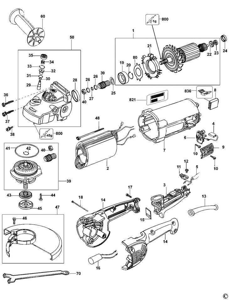 D28415   ANGLE GRINDER  Type 1
