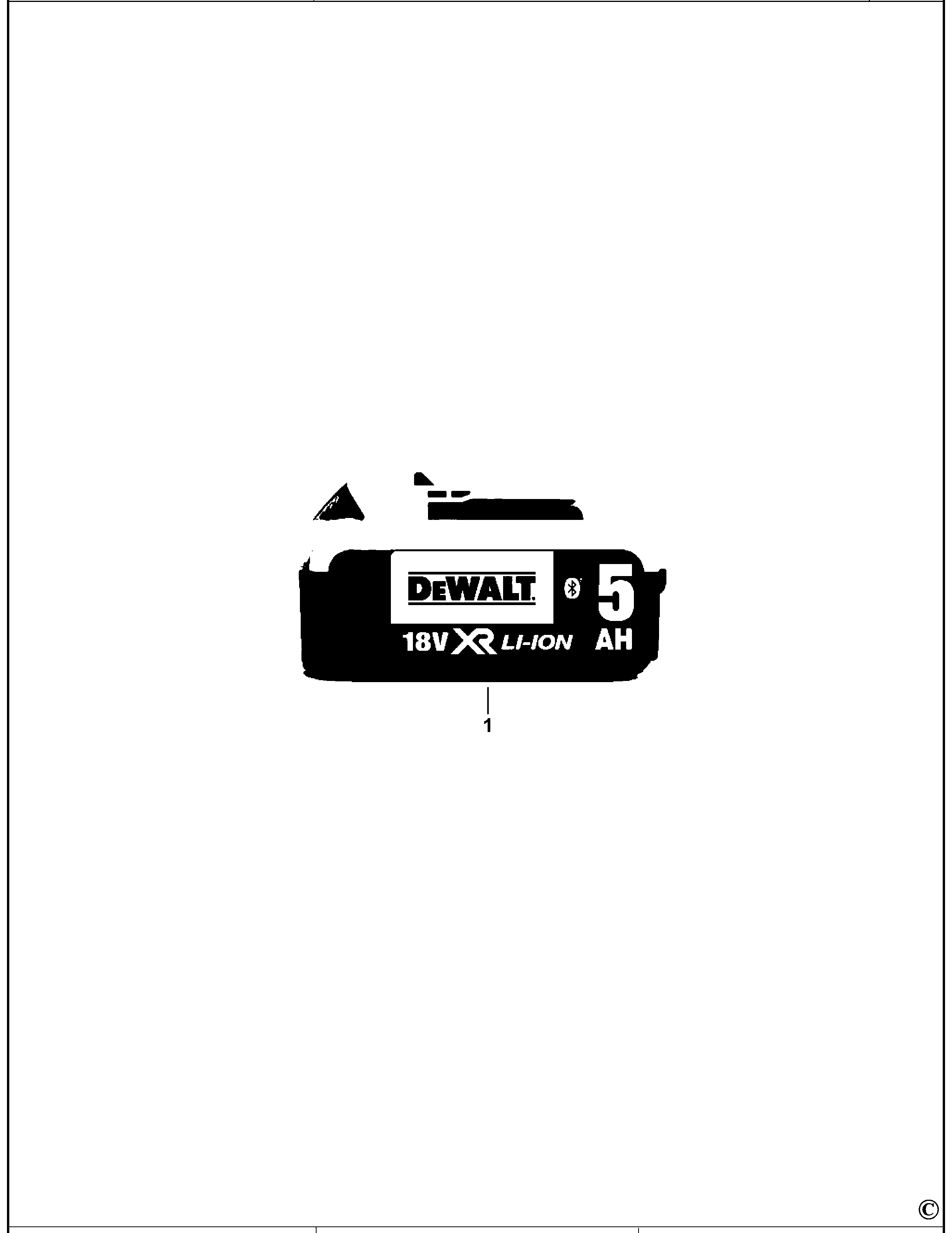 BATERIE DEWALT DCB184B Type 1