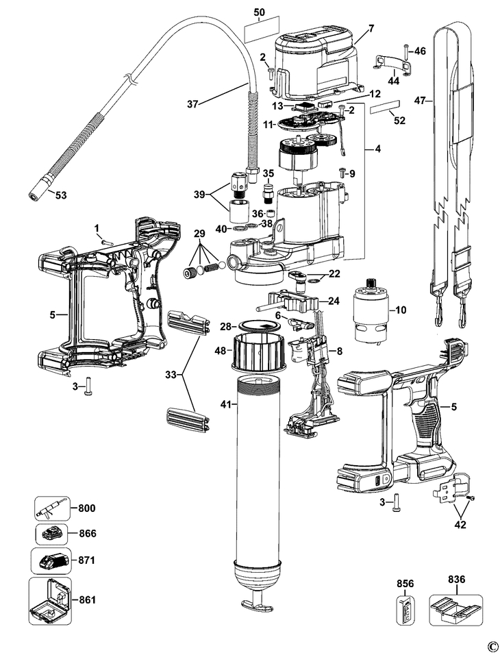 DCGG571  CORDLESS GREASE GUN  Type 1
