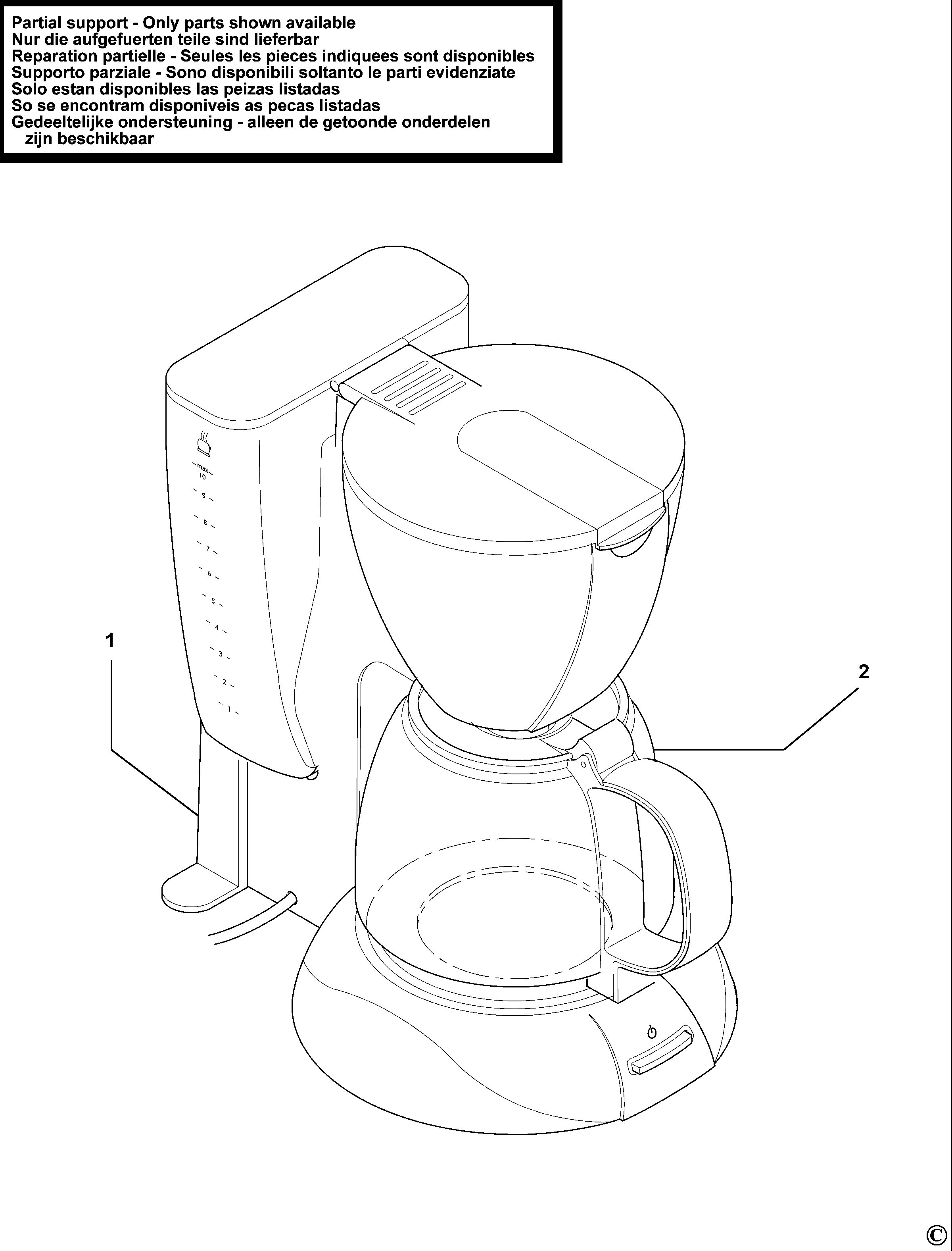 CAFETIERA BLACK+DECKER DCM400 Type 1