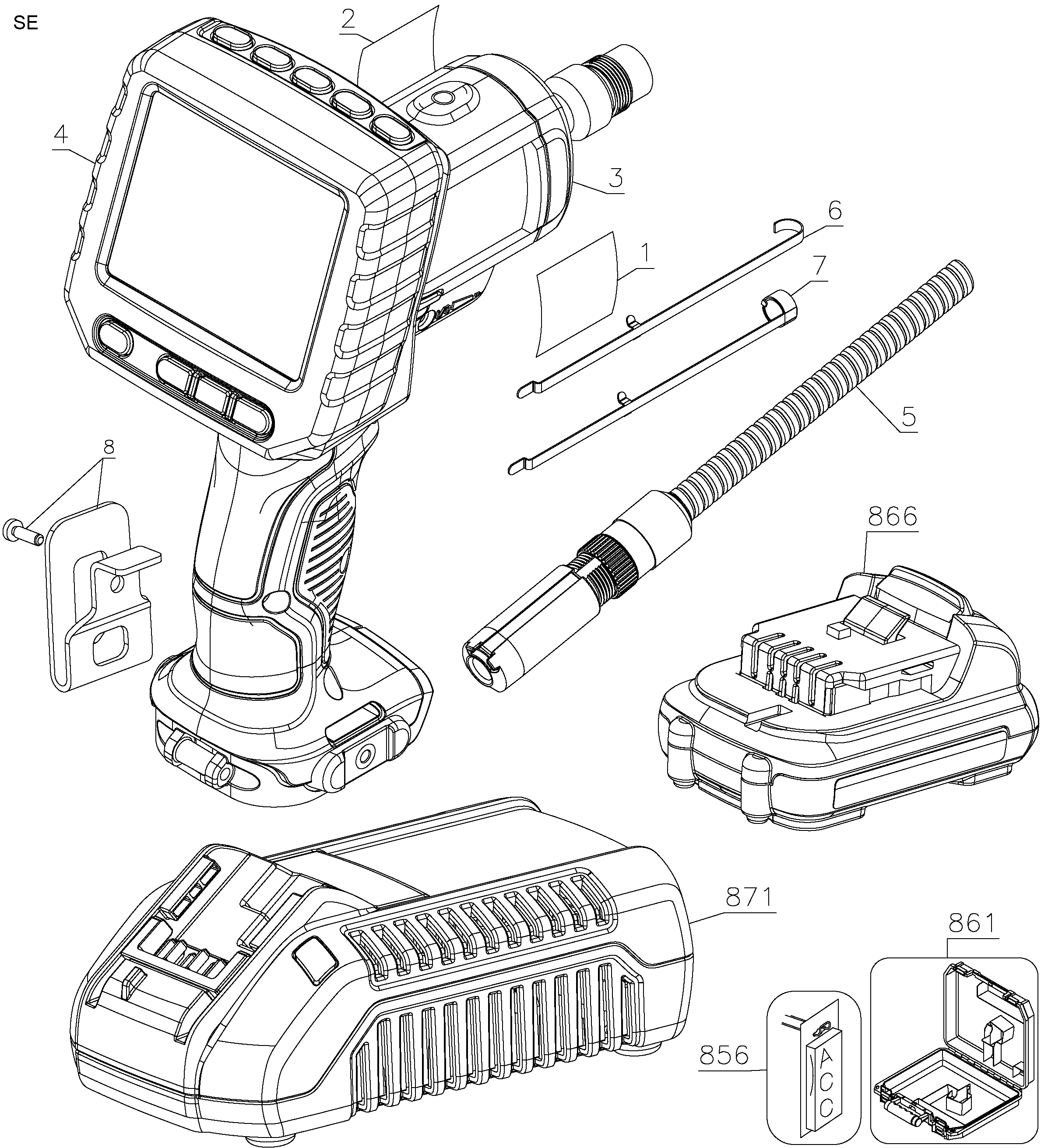 10.8V XR INSPECTION CAMER DEWALT DCT410N Type 1