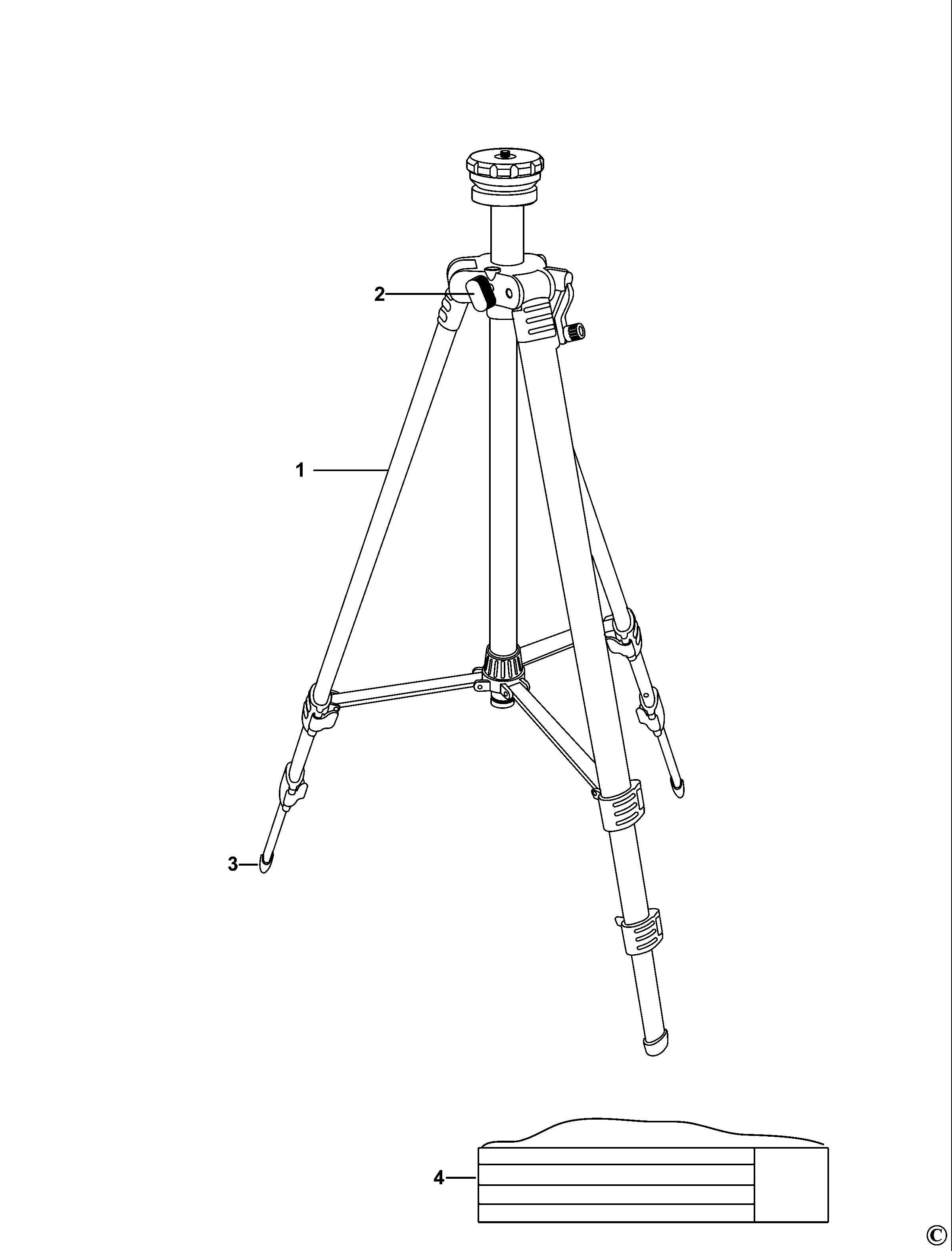 TREPIED DEWALT DE0881 Type 1