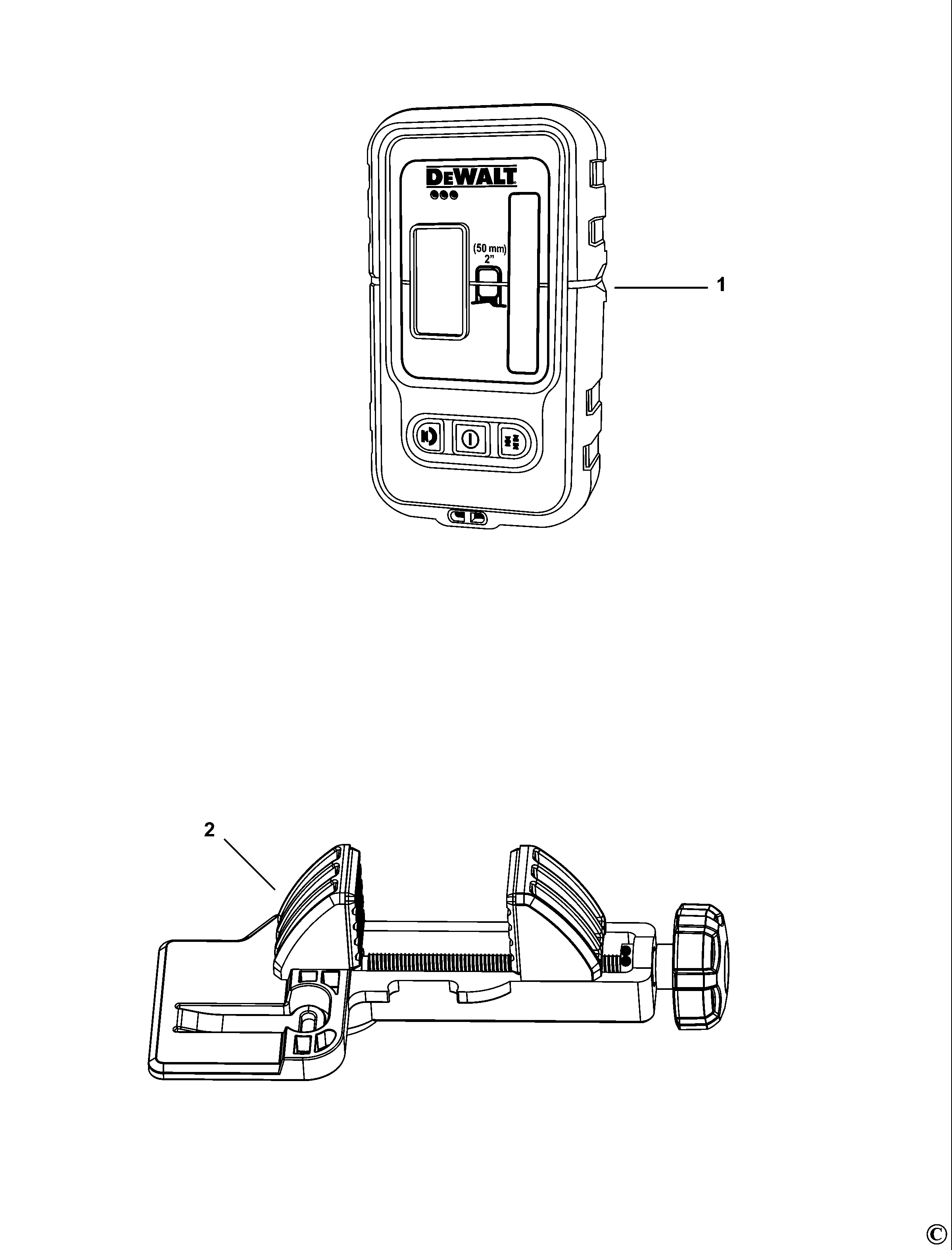 DETECTOR DIGITAL DE LASER DEWALT DE0892 Type 1