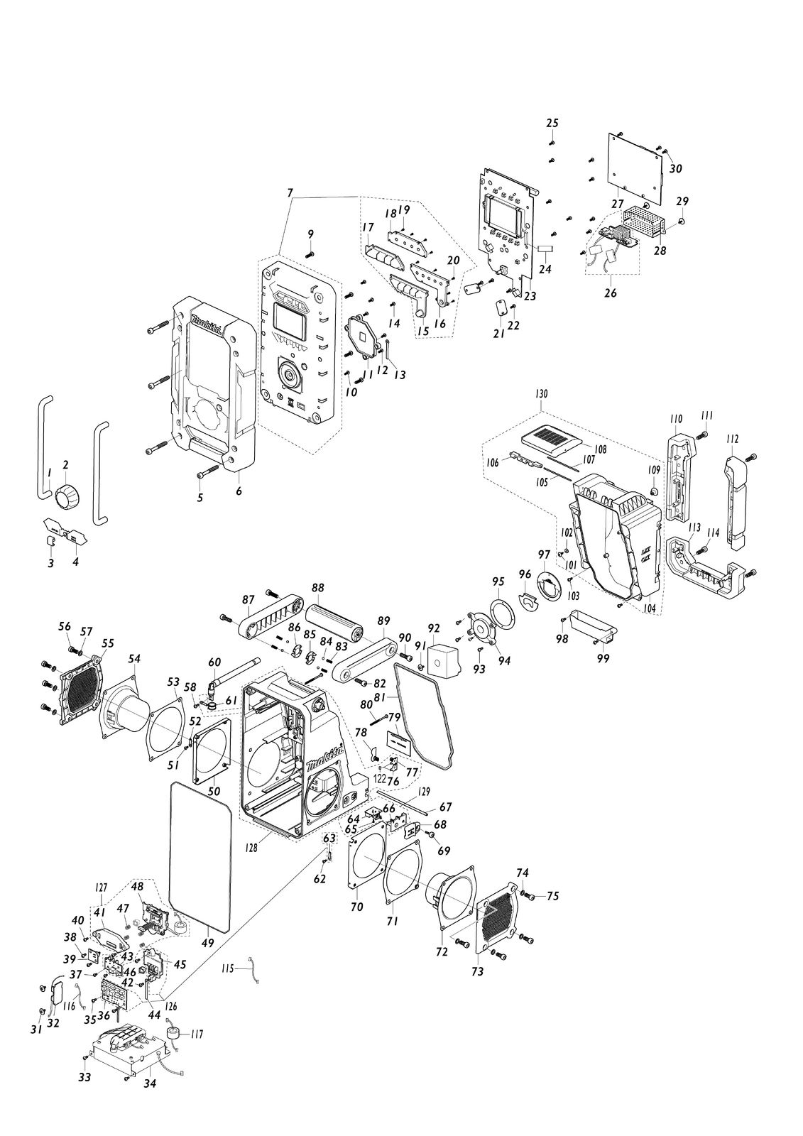 Job Site Charger Radio MAKITA DMR301