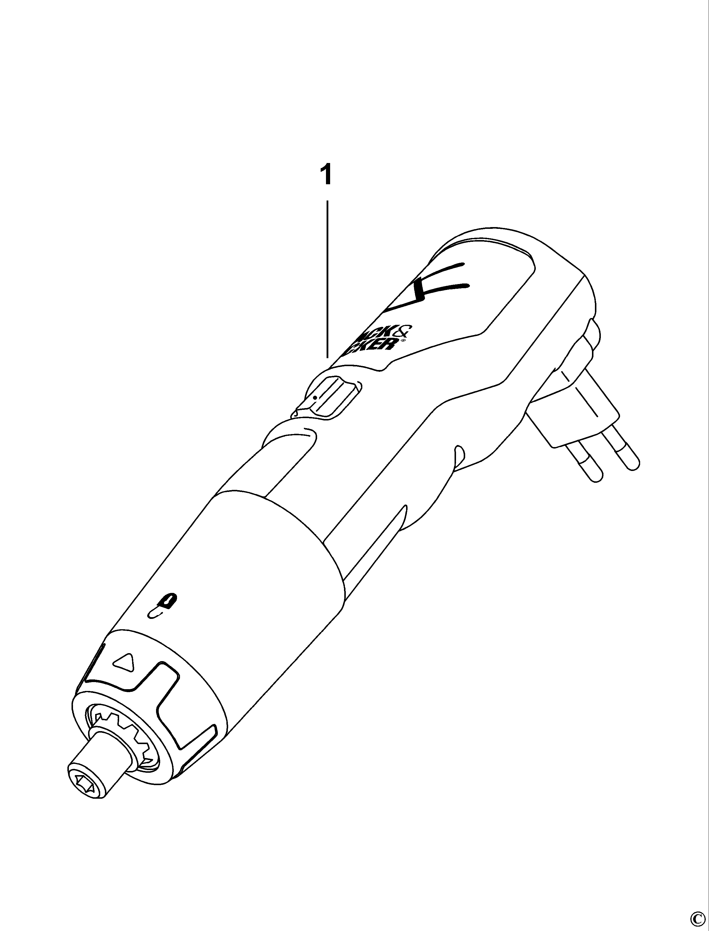SURUBELNITA BLACK+DECKER DP240 Type 1