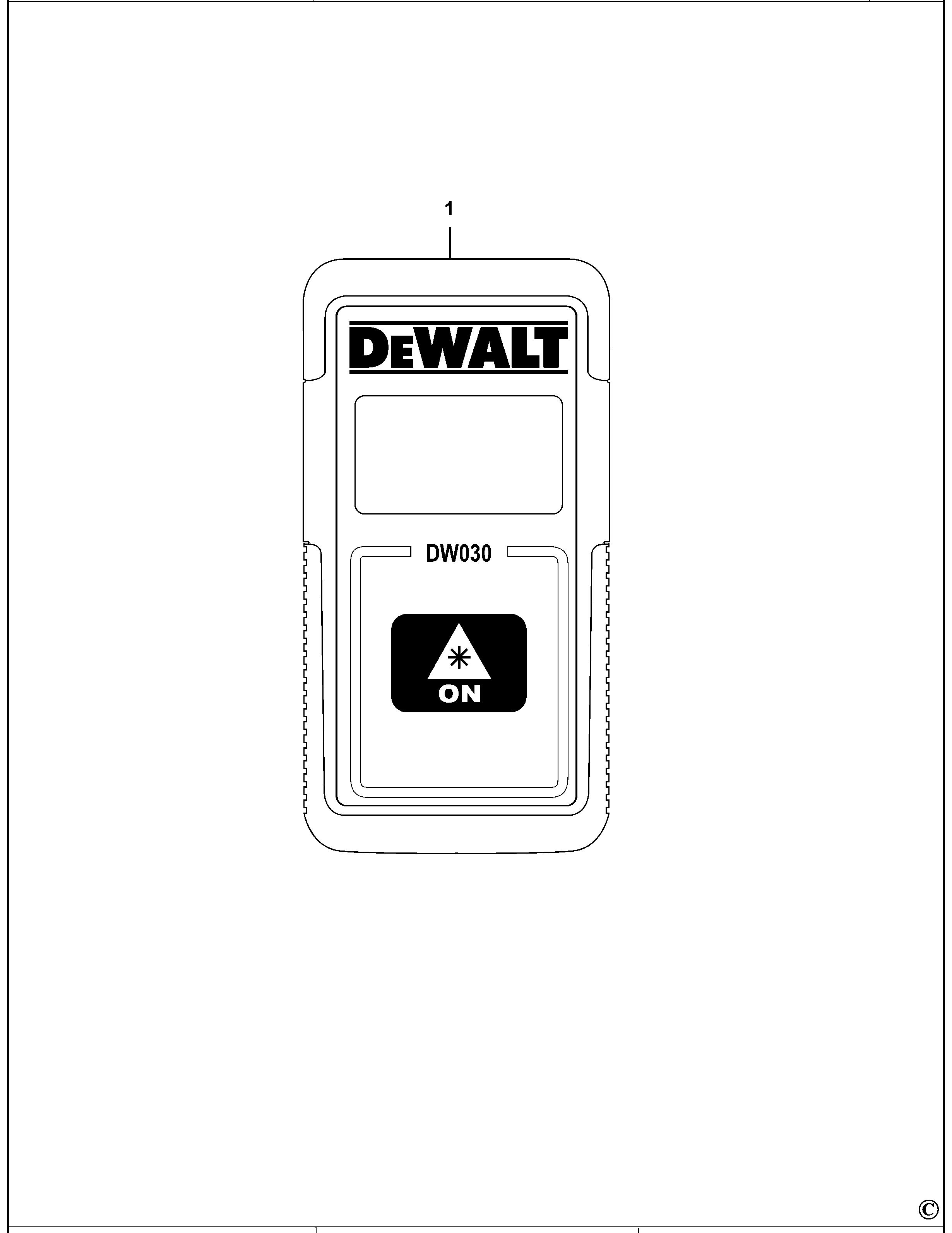 TELEMETRU CU LASER DEWALT DW030PL Type 1