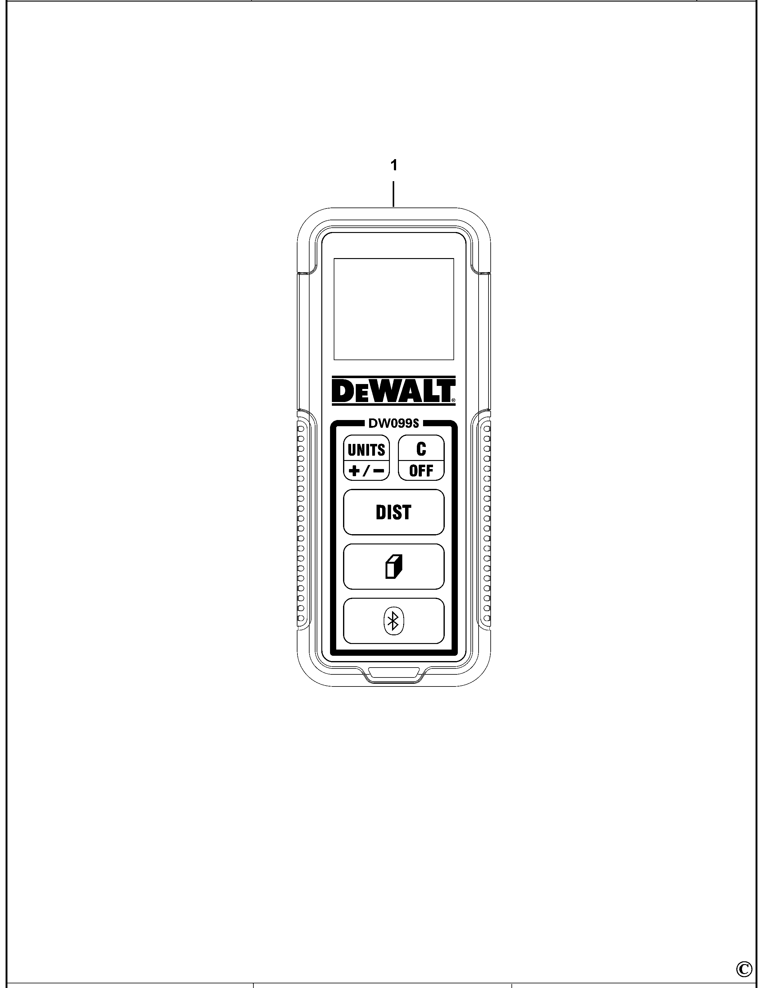 TELEMETRU CU LASER DEWALT DW099S Type 1