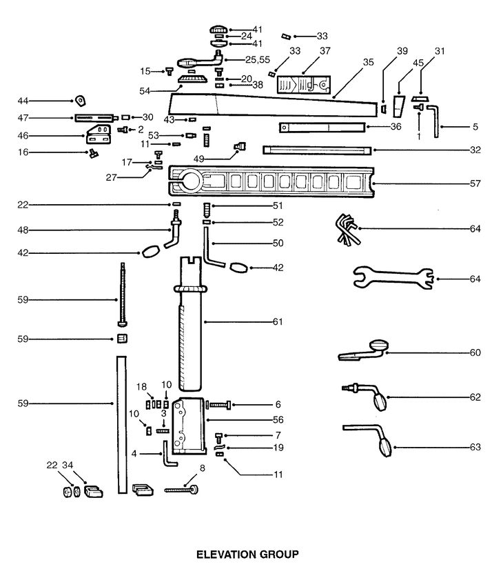 DW125-----A  RADIAL ARM SAW  Type 1
